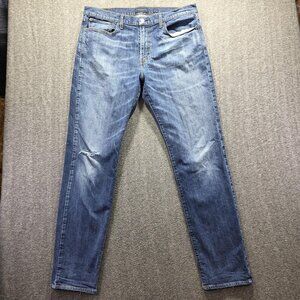 Lucky Brand 121 Slim Straight Jeans Mens 38x34 Blue Denim Stretch Mexico